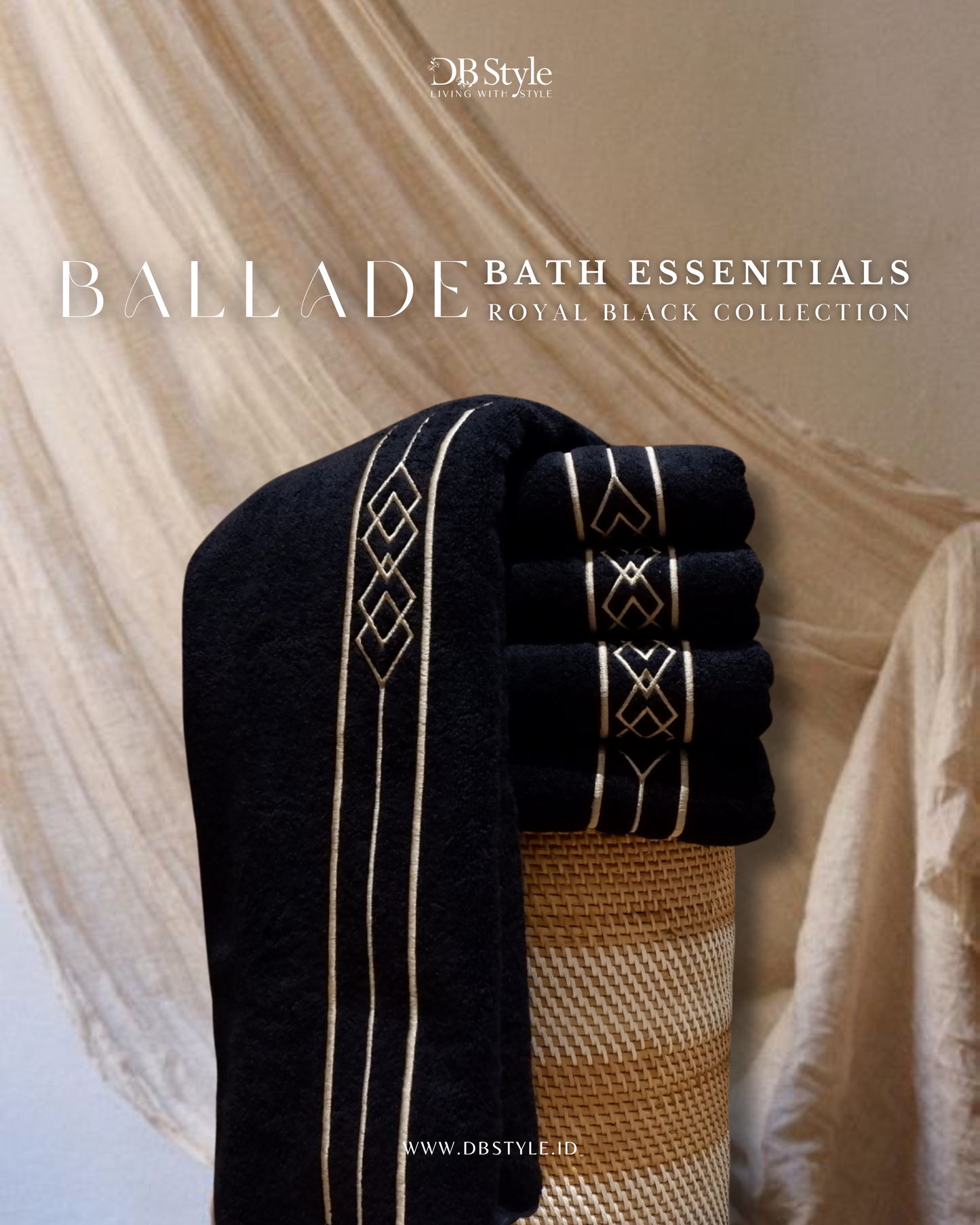 Balladé - ( Bath Towel / Bath Mat / Hand Towel )
