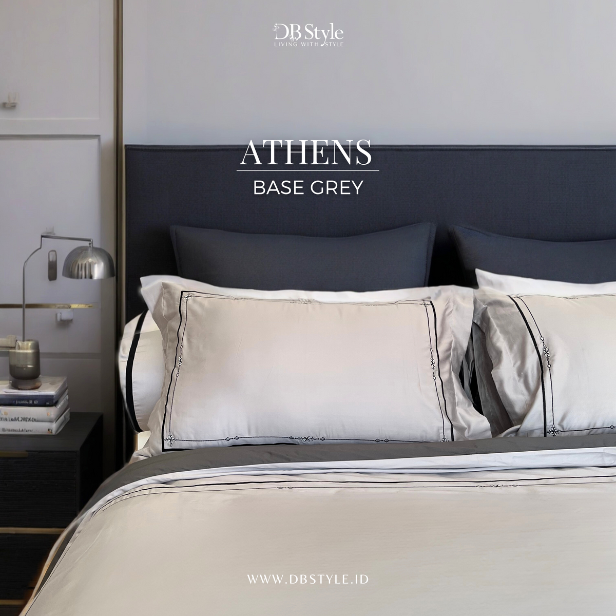 Sutra Lyocell ( TC 600 ) - 160 x 200 x 40 - SALE Athens Base Grey Duvet