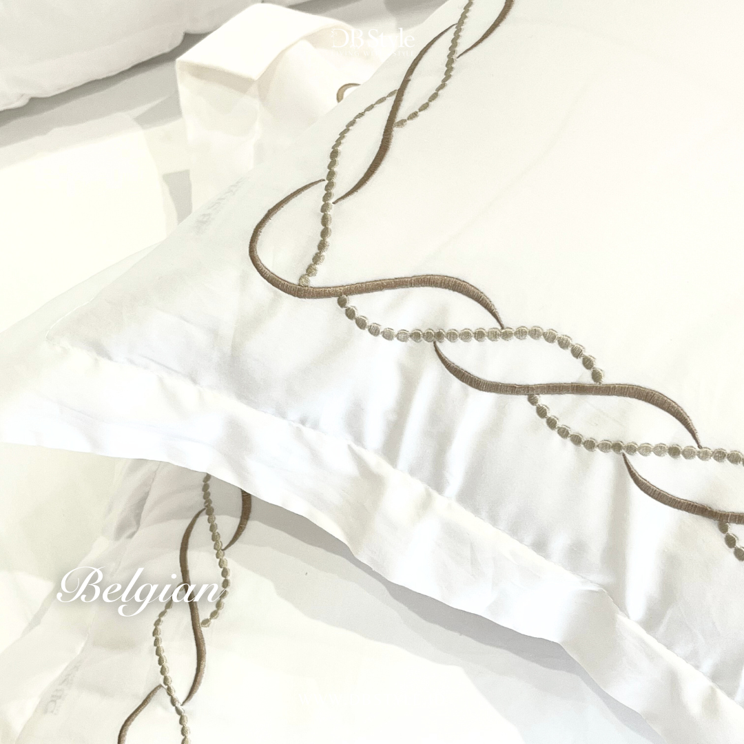 Organic Cotton ( TC 400 ) - 180 x 200 x 40 - Belgian New Base White List Gold