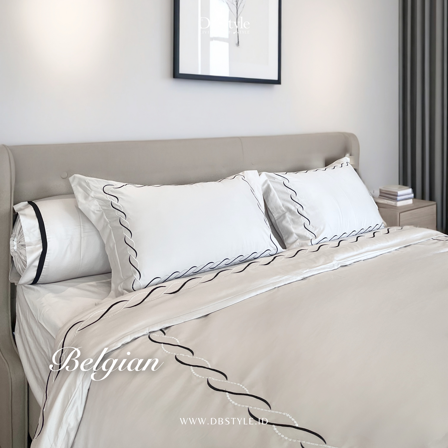 Cotton ( TC 400 ) - 120 x 200 x 45 - HS Belgian Base Silver
