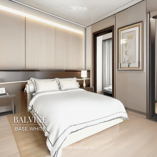 Cotton ( TC 400 ) - 180 x 200 x 40 - Balvine med grey duvet