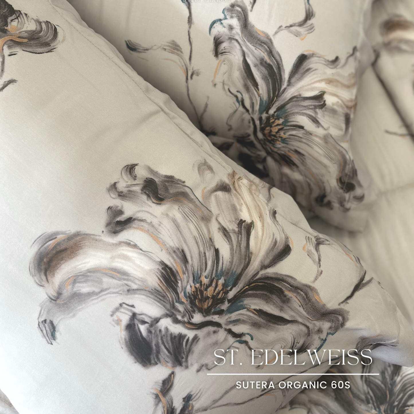 Sutra Printed ( TC 600 ) - 180 x 200 x 40 - ST Edelweiss
