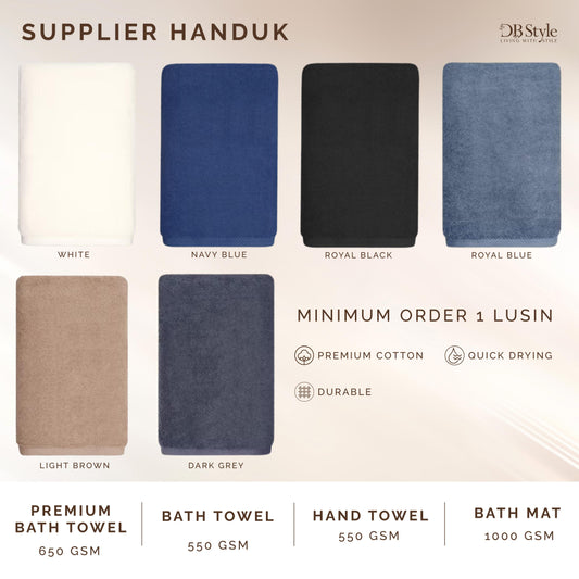 Supplier Handuk / Keset / Lap tangan Hotel POLOS