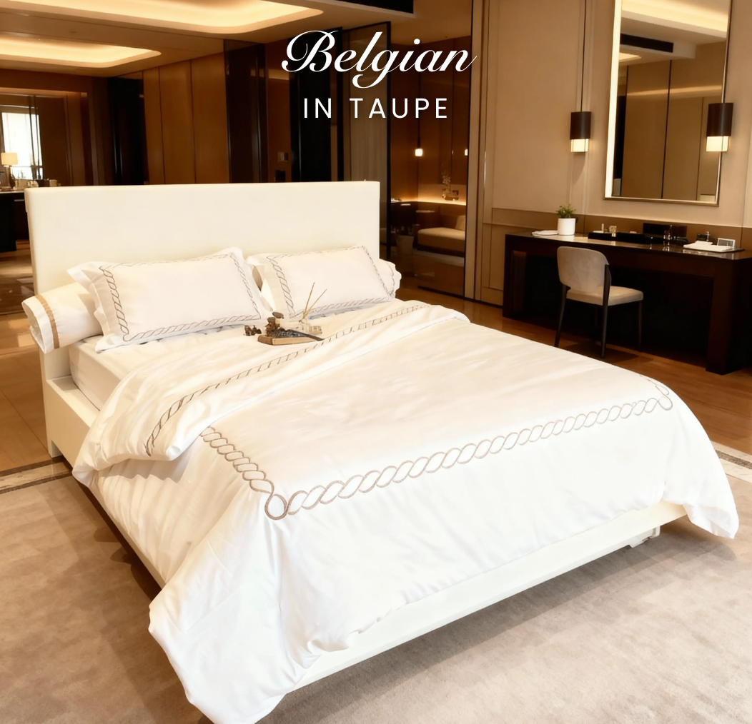 Organic Cotton ( TC 400 ) - 180 x 200 x 40 - Belgian New Base White List Gold