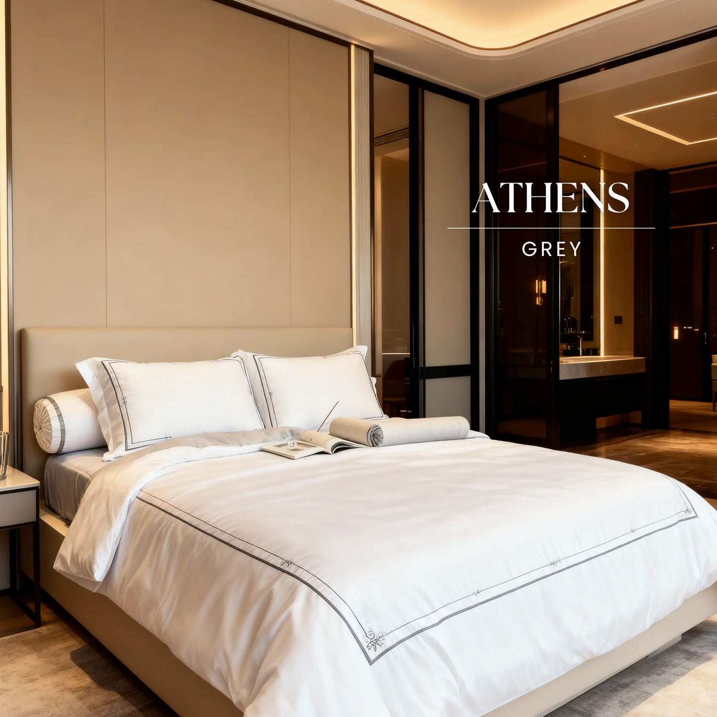 Cotton ( TC 400 ) - 160 x 200 x 35 - SALE Athens Base White