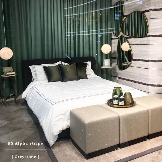 Sutra Lyocell ( TC 600 ) - 160 x 200 x 40 - Alpha stripes grey