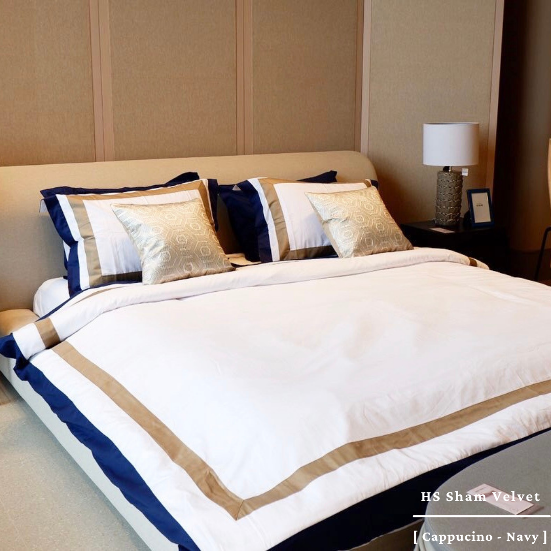 Cotton ( TC 400 ) - 160 x 200 x 40 - Sham Velvet Cappucino