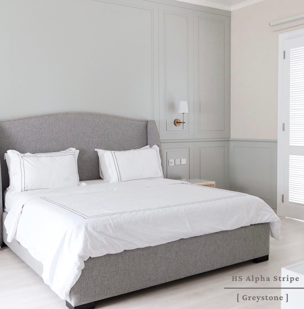 Sutra Lyocell ( TC 600 ) - 180 x 200 x 35 - Alpha Stripe Grey Duvet