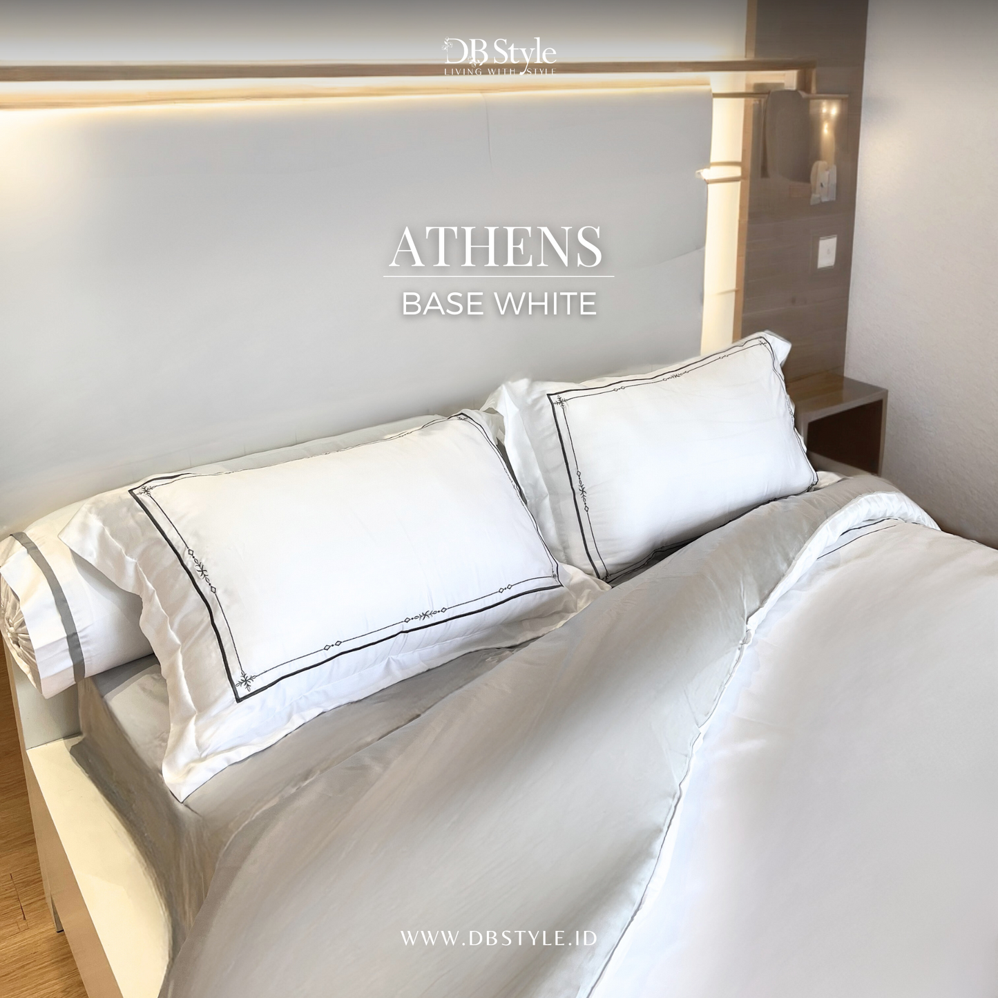 Sale 40% Sprei + Bedcover Set Hotel Series ( Design Embroidery )