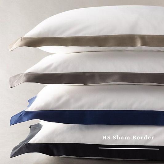 Extra 2 Pillow / Bolster Cases HS Sham Border