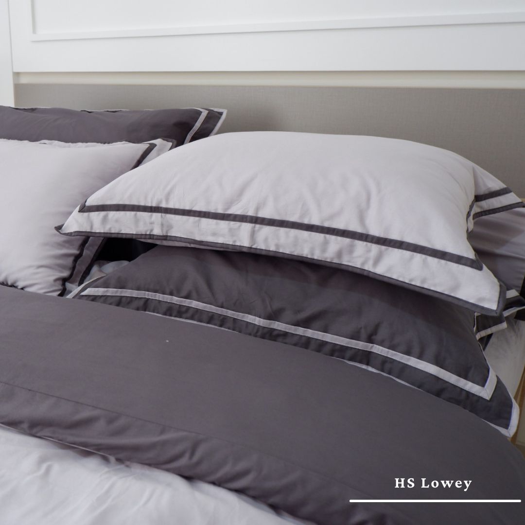 Sutra Tencel ( TC 600 ) - 200 x 200 x 40 - Lowey Light Dark Grey